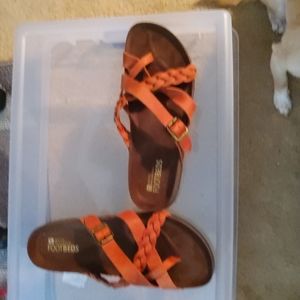 Burnt orange sandals size 11